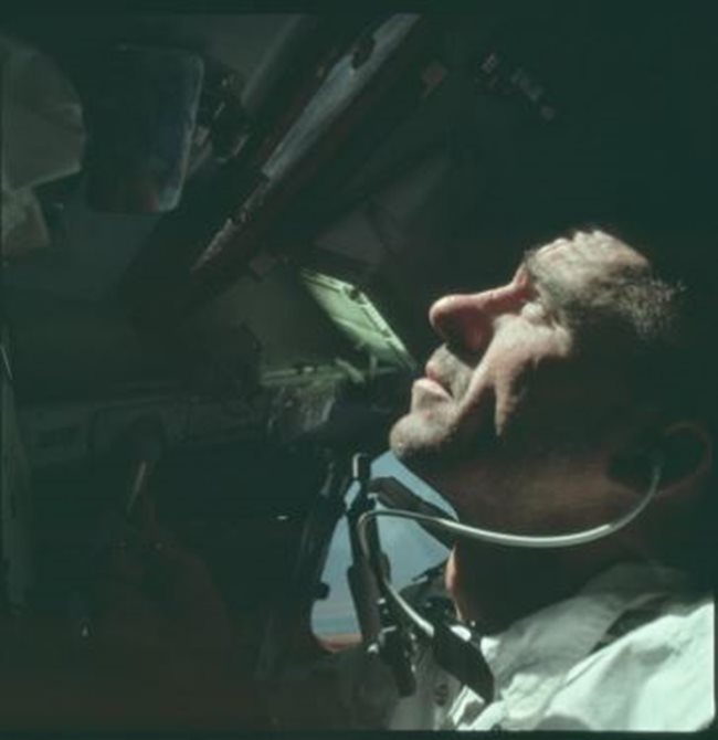 Уолтър Кънингам от мисията "Аполо 7" през 1968 г. СНИМКА: Ройтерс