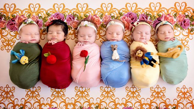 Невероятни фотосесии на бебета, облечени като принцеси