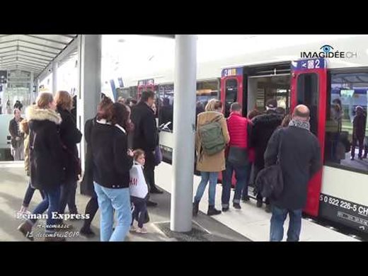 Най-голямата трансгранична крайградска жп линия
в Европа потегли за Женева (Видео)