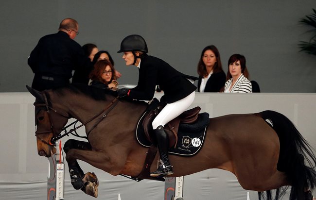 Марта Ортега се е състезавала с коне. Тук е на състезание през 2014 г.

СНИМКА: РОЙТЕРС
