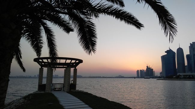 Изглед към залива на Доха