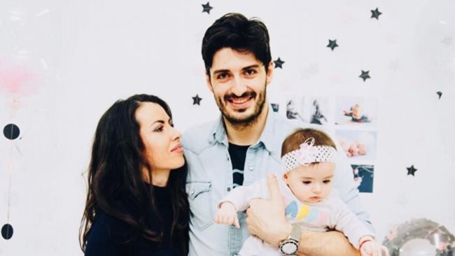 Тодор Скримов със семейството си
