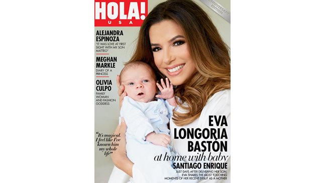 Щастливата майка Ева Лонгория и малкият Сантяго Енрике блеснаха на корица (Снимка)