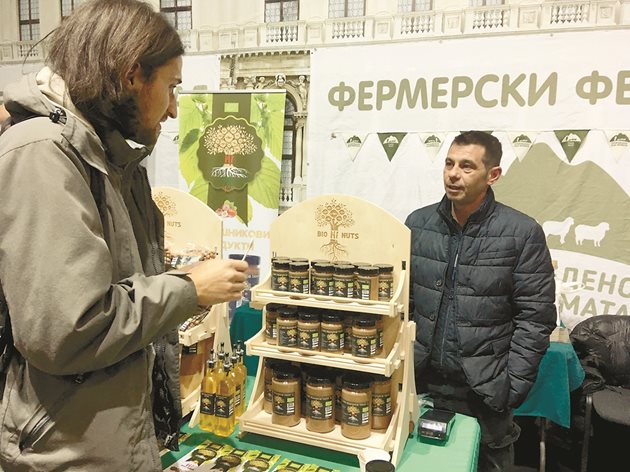 Христо Георгиев по време на изложението Агра в Пловдив