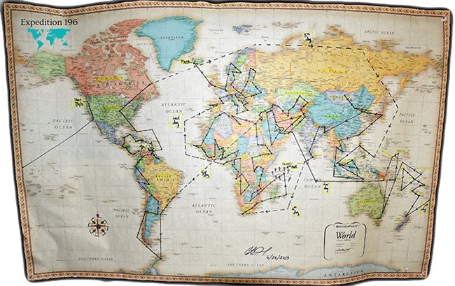Картата на Каси с всички 196 дестинации