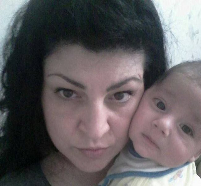 Мая Ноева и бебе Чавдар