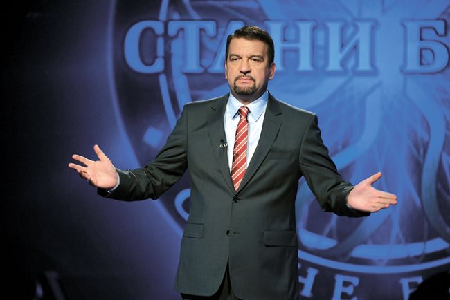 Ники Кънчев като водещ на "Стани богат"  СНИМКА: АРХИВ