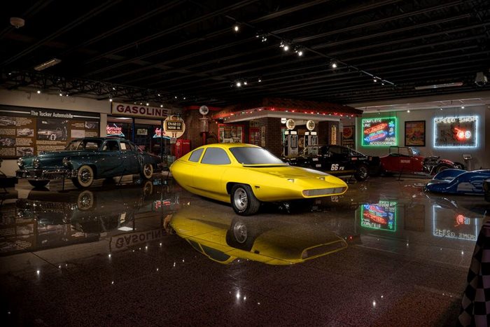 Неосъщественият модел Dale е изложен в музея в Линкълн.
СНИМКИ: SPEEDWAY MOTORS MUSEUM OF AMERICAN SPEED