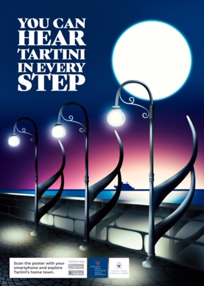 Първият от серията постери за Тартини на българския екип