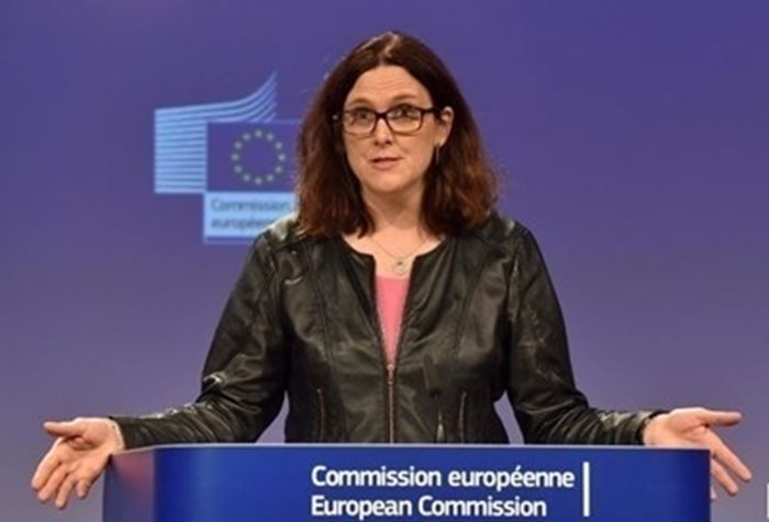 Сесилия Малмстрьом, еврокомисар по търговията. СНИМКА: Ройтерс