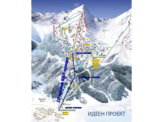 Виж къде ще бъде вторият лифт в Банско (карта)