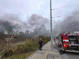 Два пожара избухнаха в близост до Централни гробища в София. Палежите май са умишлени (Снимки)