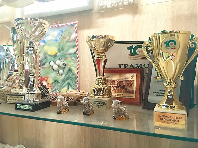 Купи и награди от фермерски състезания са изложени в Музея на земеделието, хляба и виното в с. Белоградец