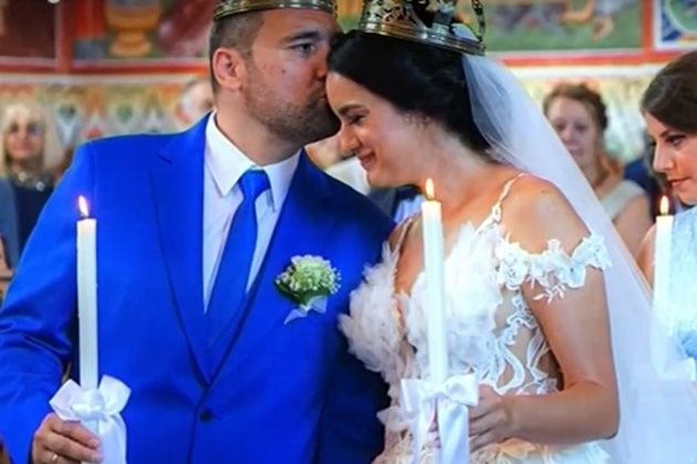 Сватбата на Борислав и Калина бе на 17 юни. КАДЪР: НОВА