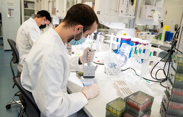 Лаборанти в Дания проучват новия "английски" щам на коронавируса.